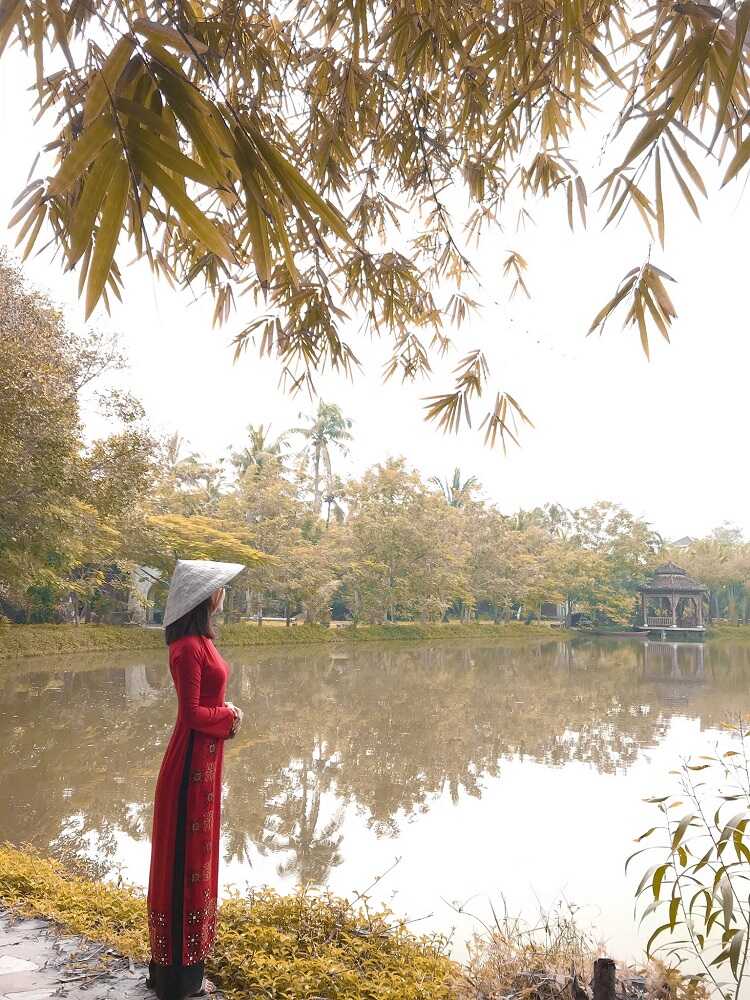 Bảo tàng áo dài TPHCM Việt Nam được xây dựng theo cấu trúc Sài Gòn xưa của người Việt