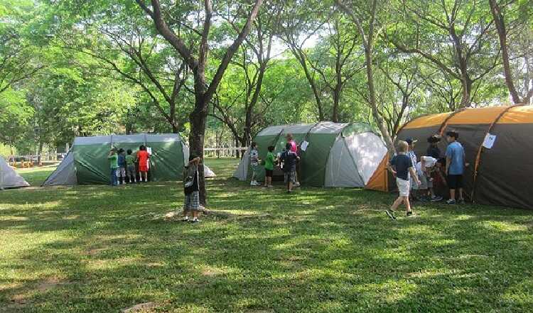 Cắm trại tại Thác Giang Điền