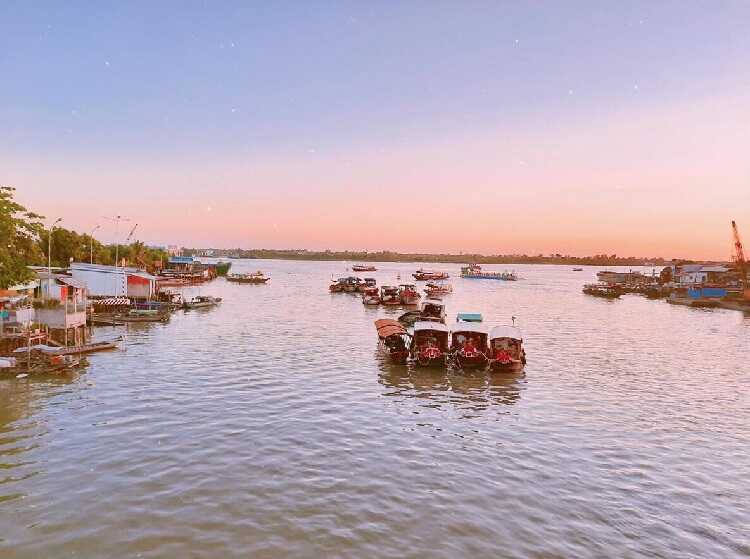 Chợ nổi Cái Bè Tiền Giang, điểm du lịch hấp dẫn đậm chất sông nước