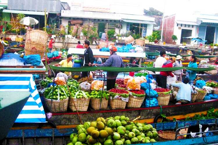 Chợ nổi Trà Ôn Vĩnh Long, điểm tham quan văn hóa miền sông nước