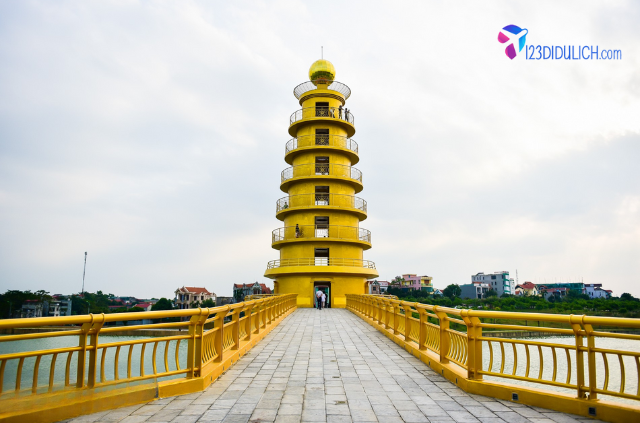 Cầu đi bộ – Lầu kén rể trở thành địa điểm check-in mới lý tưởng tại Việt Trì