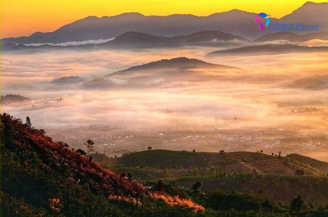 Núi Đại Bình được biết đến như là điểm săn mây đẹp nhất ở Bảo Lộc